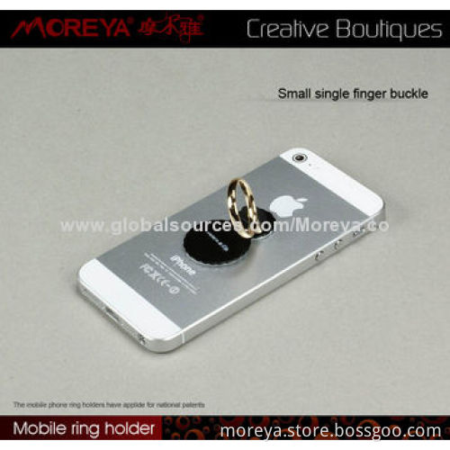Finger Ring Holder for Smartphones, Tablet PCs, Accessory, Sized 50 x 40 x 14mm, Zinc Alloy Material